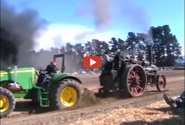 John Deere Vs Steam Tractor