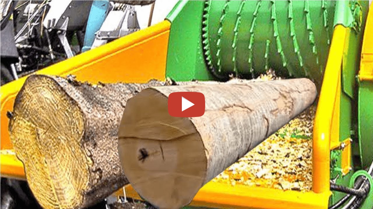 Biggest Wood Chipper Machines Extreme Fast Tree Shredder Technology