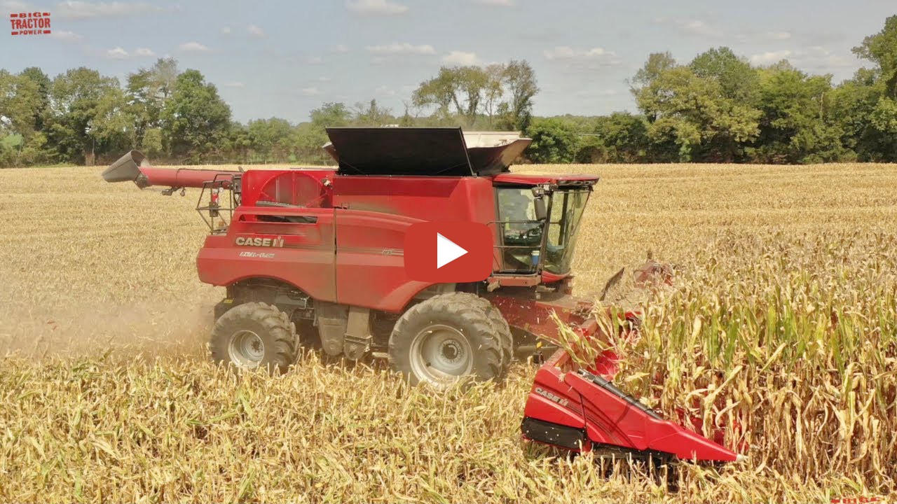 Bigtractorpower First Day Of Corn Harvest The Corn