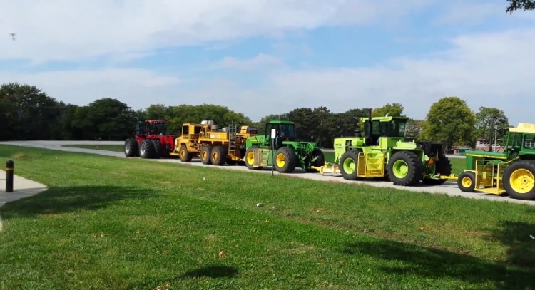 Tractor train!