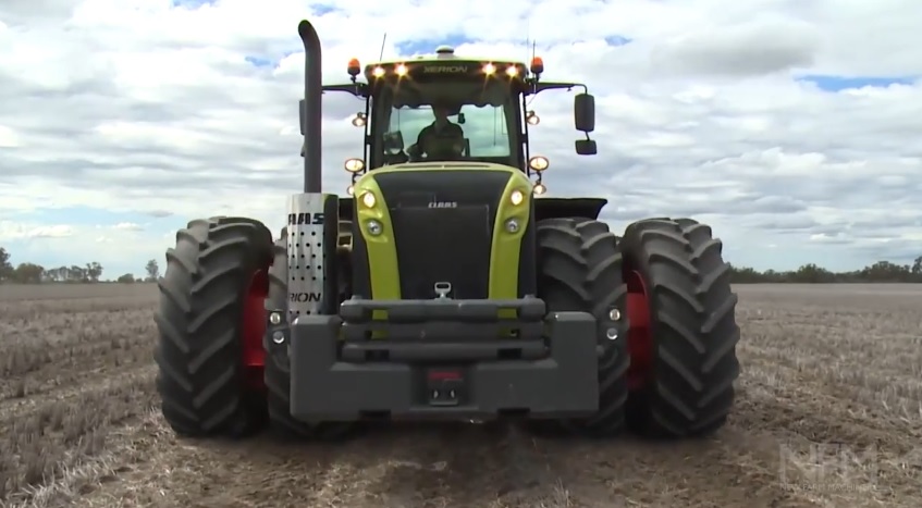 CLAAS Xerion 5000 расчистка снега