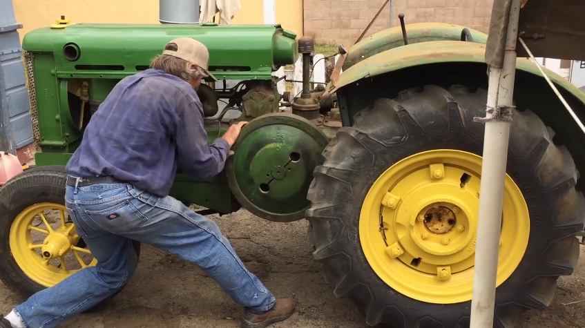 Don Starts the John Deere -- Richard Ribble