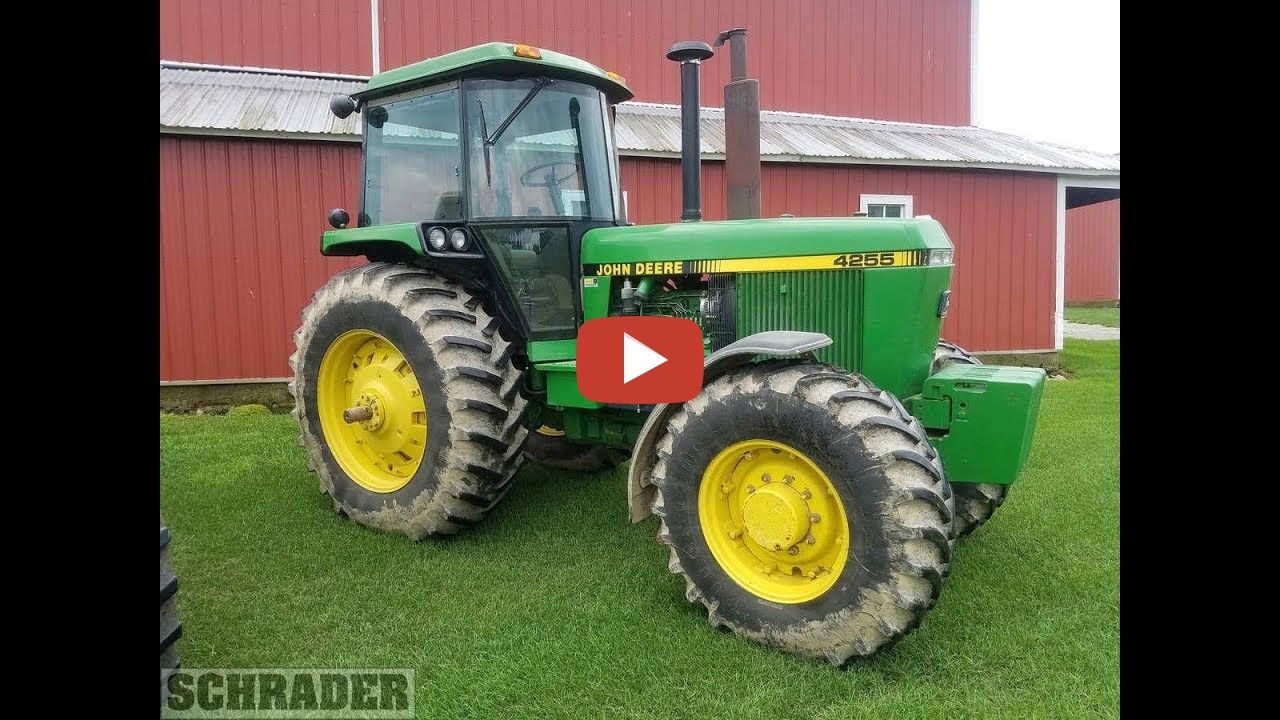 Machinery Pete on Indiana Farm Auction a 1990 John Deere 4255 with 2694