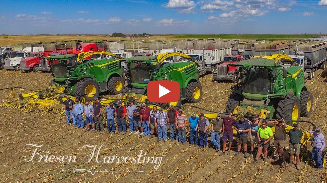 The crew of Friesen Harvesting LLC had a perfect fall harvest run in
