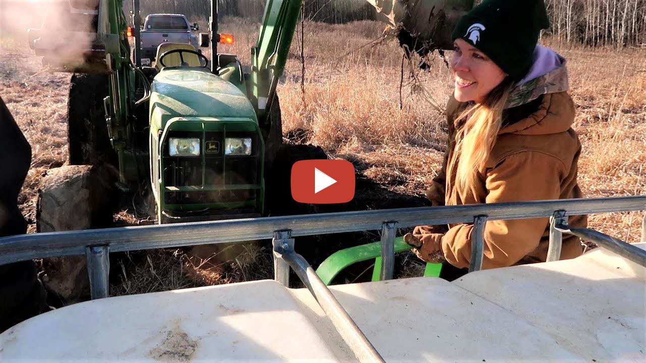 How to get Your John Deere 5410 tractor with front loader UNSTUCK from