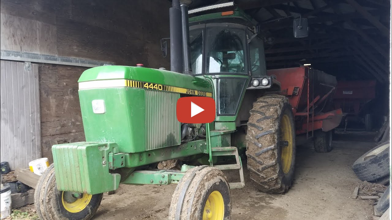 John Deere 4440 is Ready to Plant....Monitors are in and the tires are