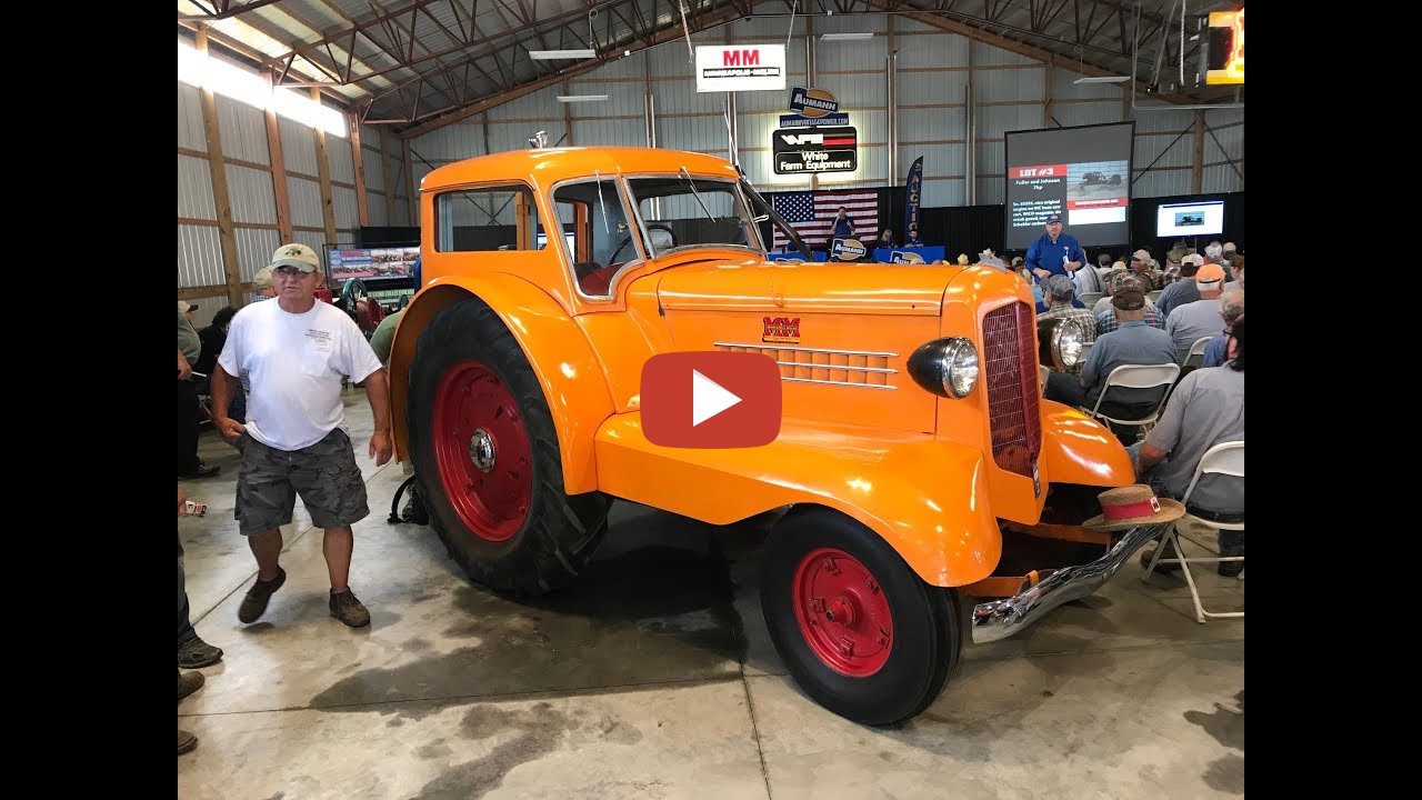 Machinery Pete Video of rare Minneapolis Moline UDLX tractor (only 125 made) selling on the