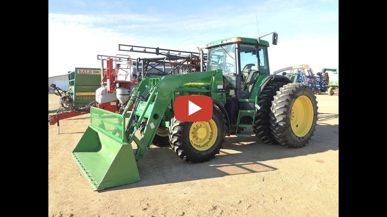 Machinery Pete 2001 John Deere 7810 tractor, MFWD, with 3,184 hours, selling on the Wieman