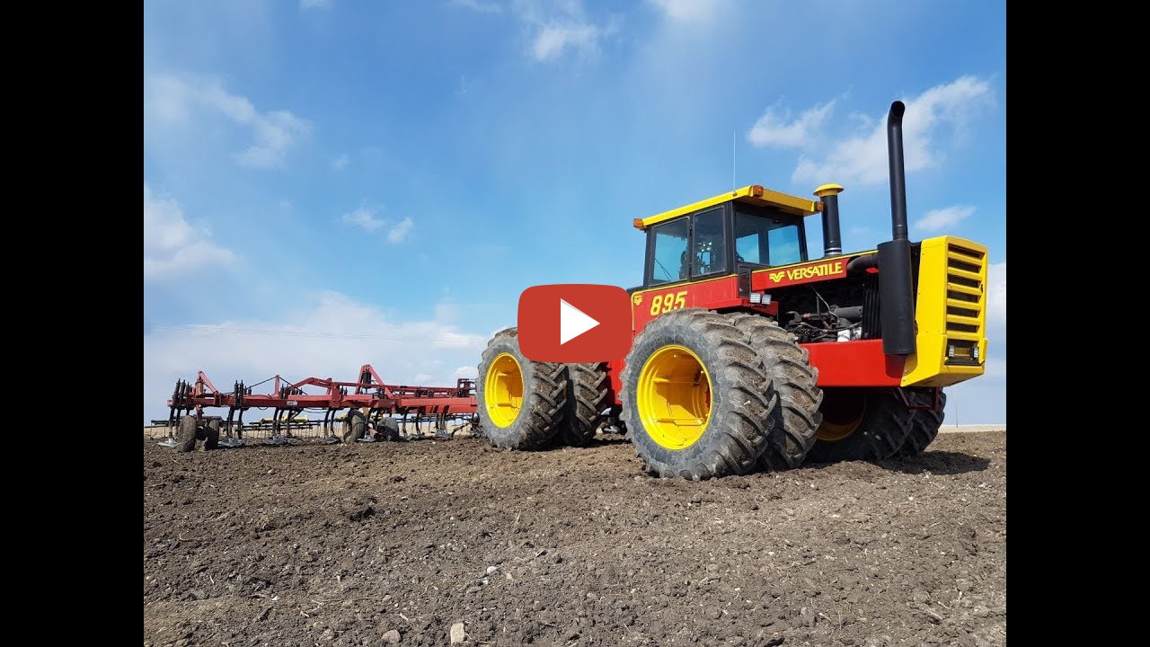 Culivating with the VERSATILE 895 and setting the air seeder!! south