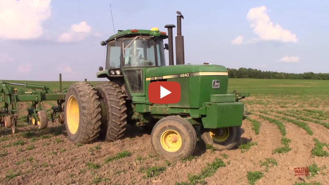 bigtractorpower 180 pto hp John Deere 4840 tractor and 16 row 845 row