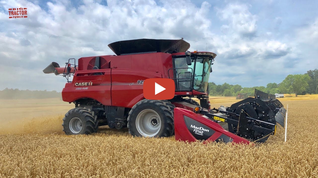 bigtractorpower-- All New Case IH 8250 Axial-Flow Combine Harvesting ...