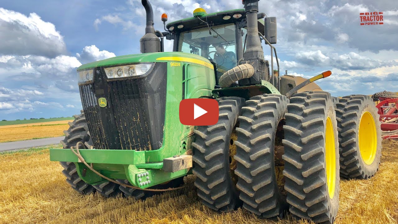 bigtractorpower - Why 12 Tires???? 620hp John Deere 9620R 4wd tractor ...