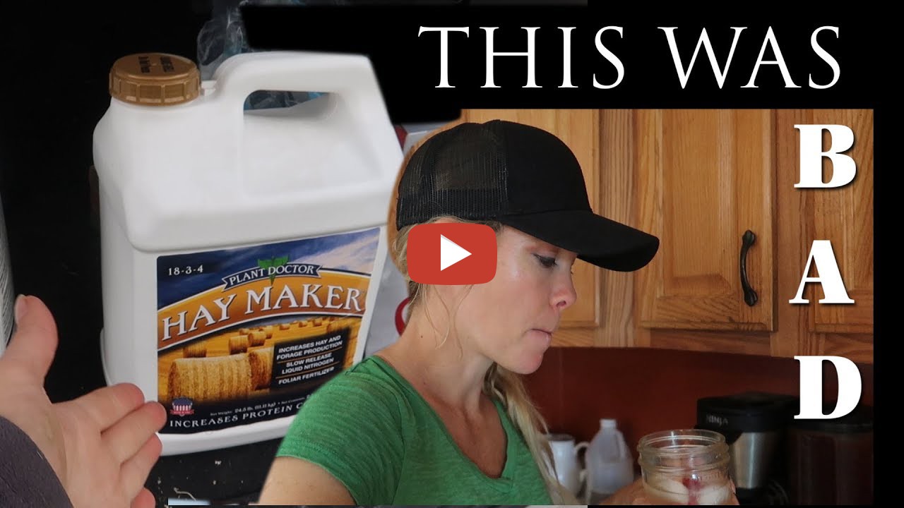 WT Farm Girl Videos Liquid Fertilizer Tank Split a Hole! Drinking