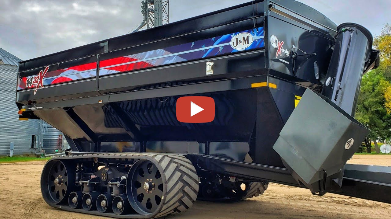 Millennial Farmer Our MASSIVE American Grain Cart is here! J&M