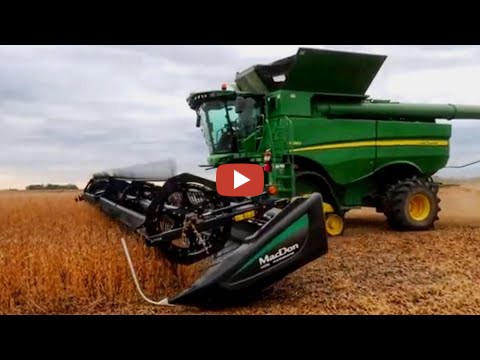 Millennial Farmer -- Randy's Harvesting Soybeans! Eric from May Wes ...