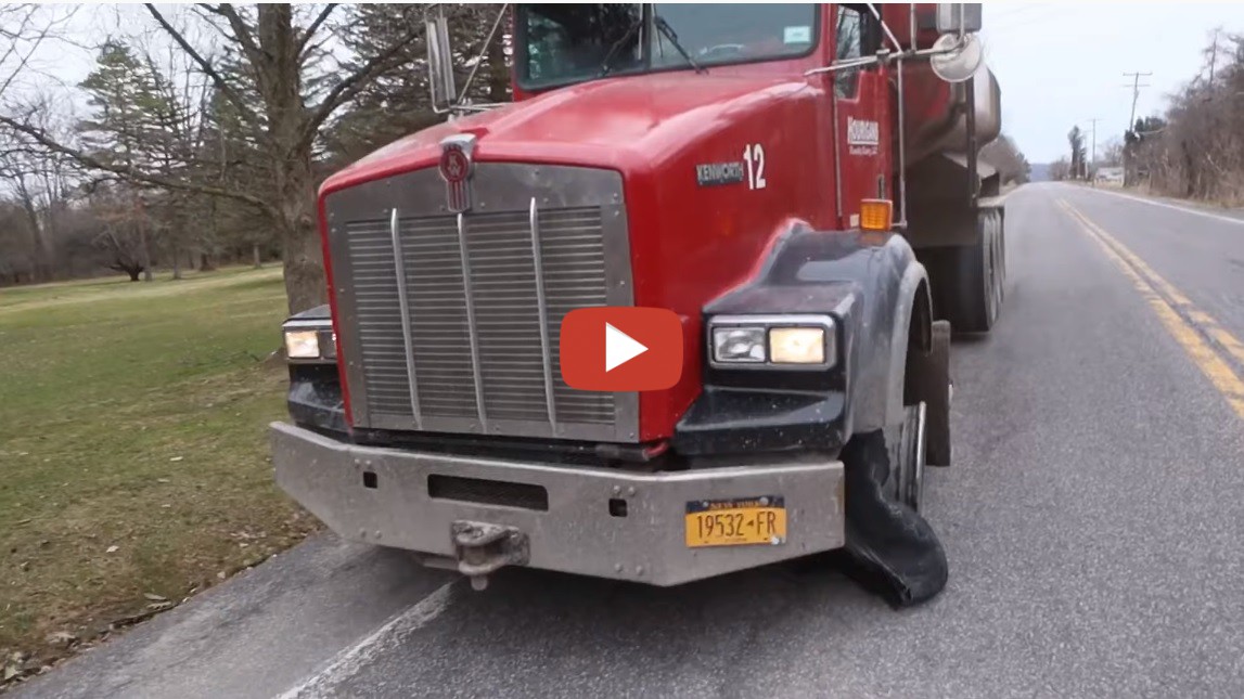 Blown Truck Tires and we worked on putting duals on the 8120 Farming
