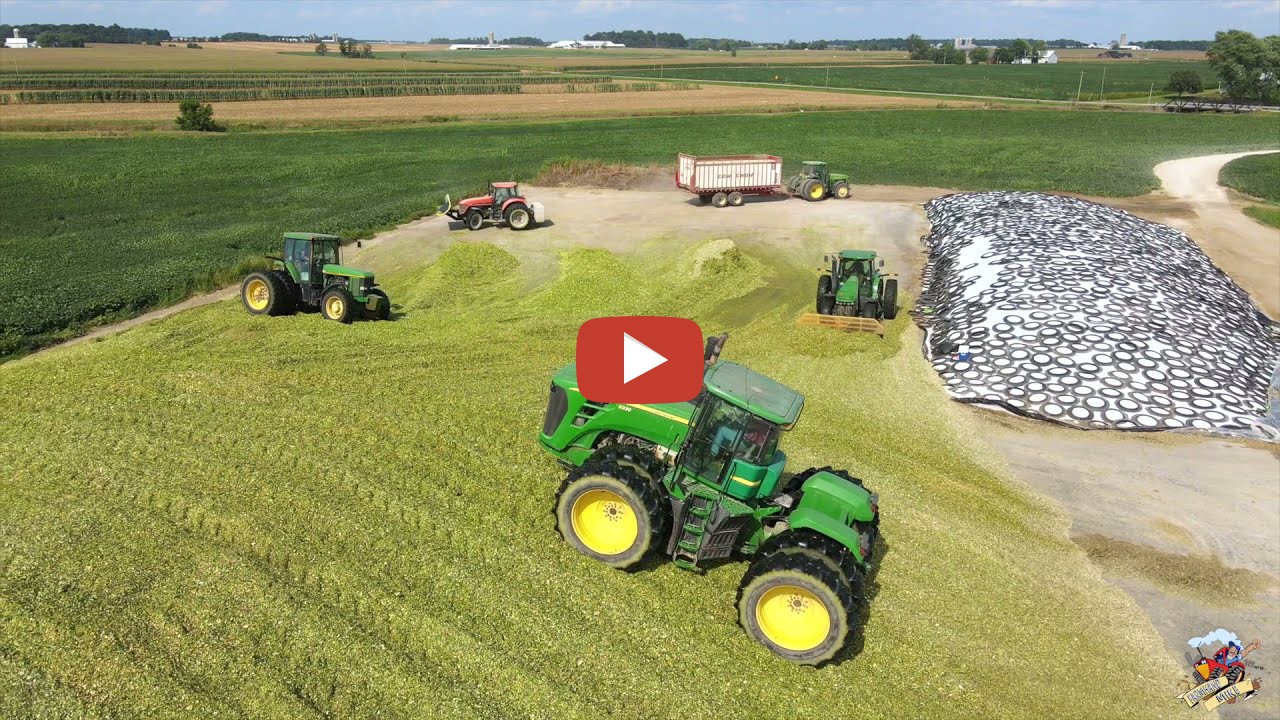 Mike Less Farmhand Mike 2021 Corn Silage Harvest near Versailles Ohio