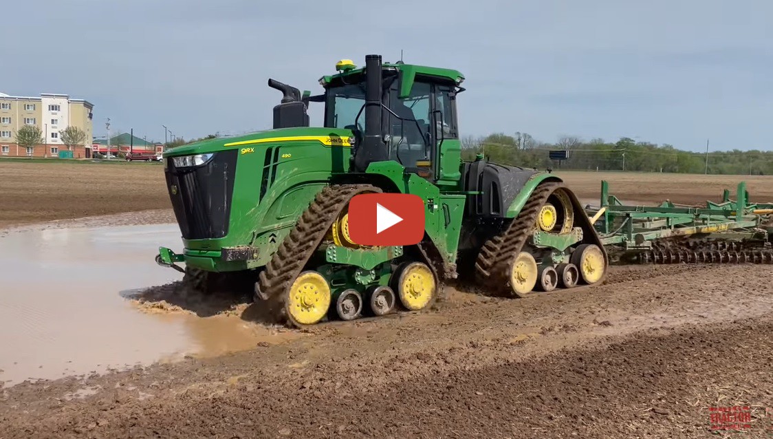 bigtractorpower -- JOHN DEERE 9RX 490 Tractor Working on Spring Tillage ...