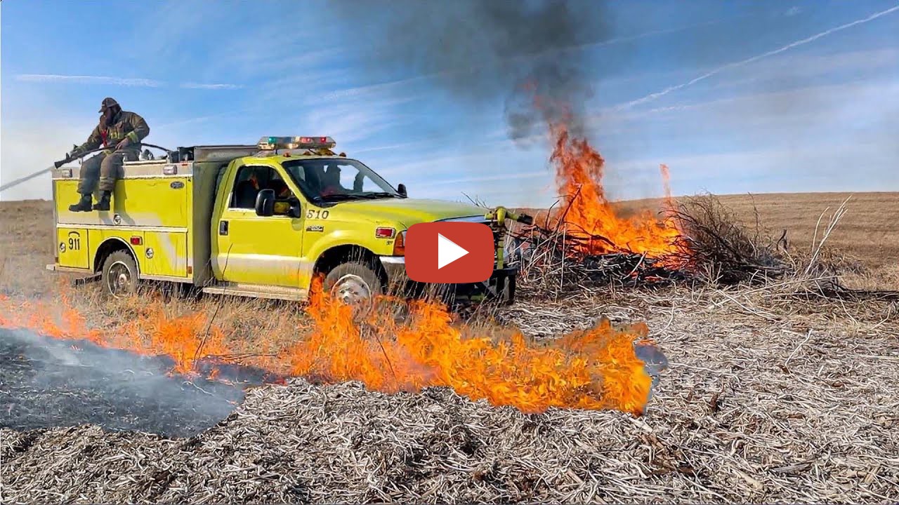 Cole The Corn......Massive tree fire + dry grass = FIELD FIRE! Thank