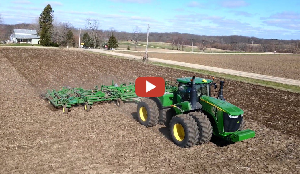 John Deere 9620R Ripping Up The Soil! Breaking the first soil with a