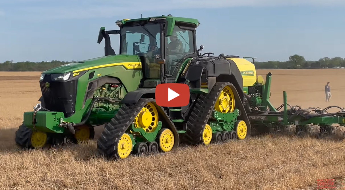 Bigtractorpower 2022 1000 Gallon John Deere 8rx Fender Tanks In The Field With A 370 Hp 7040