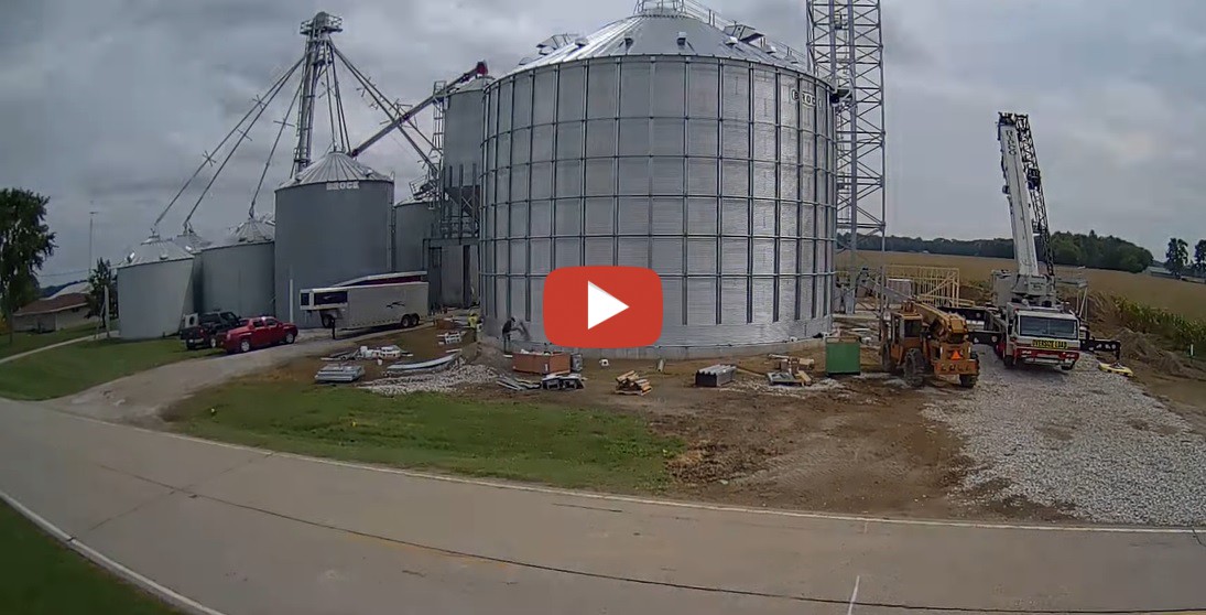 Ivers Farms Building a 210,000 Bushel Grain Bin The Bin Crew got