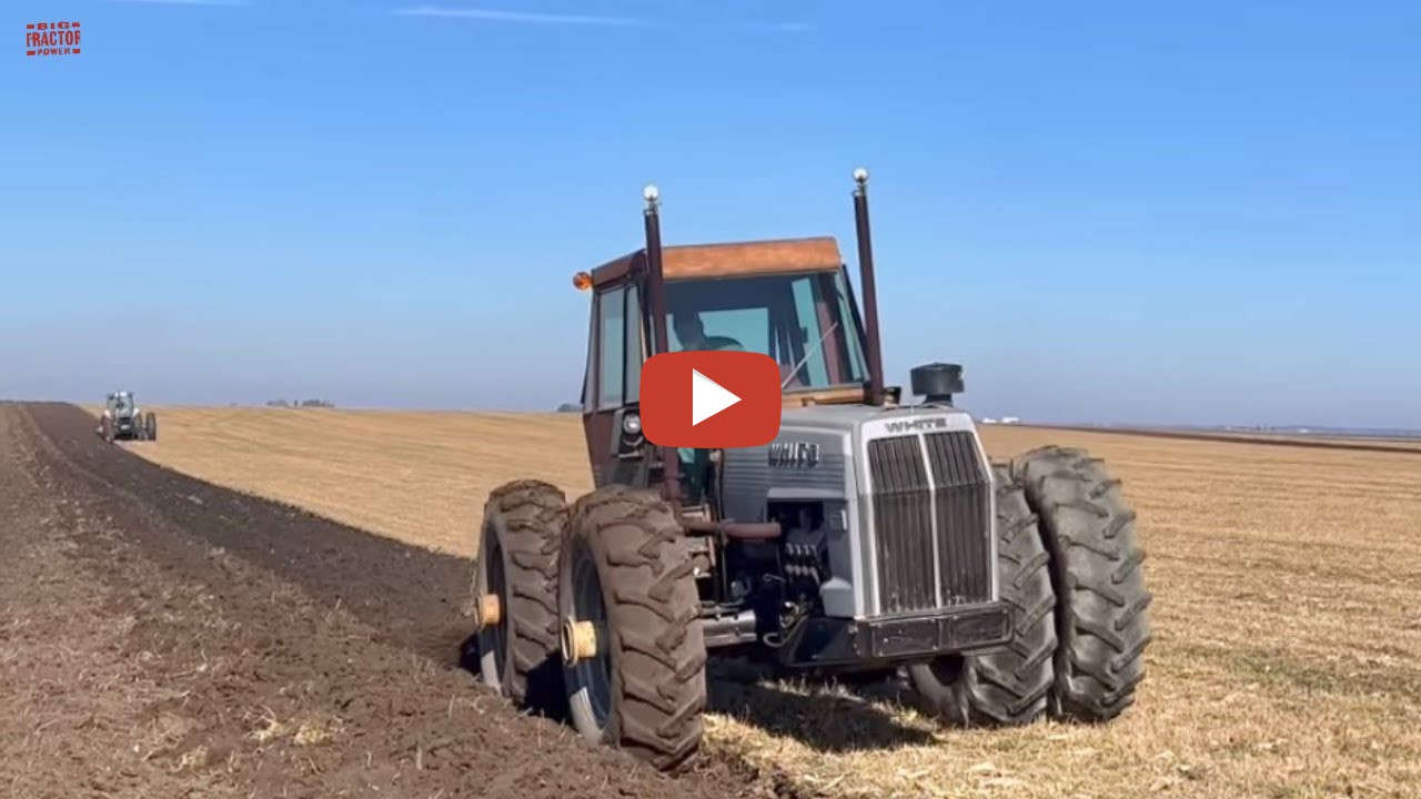 bigtractorpower 2022 in the field with three White Farm Equipment FIELD