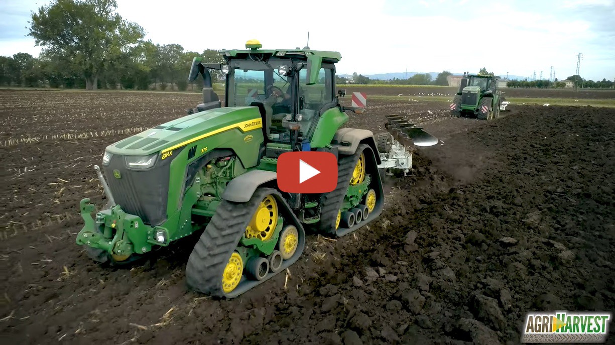 Plowing 2022 with a John Deere 8RX 370 + John Deere 9RX 620 in Italy ...