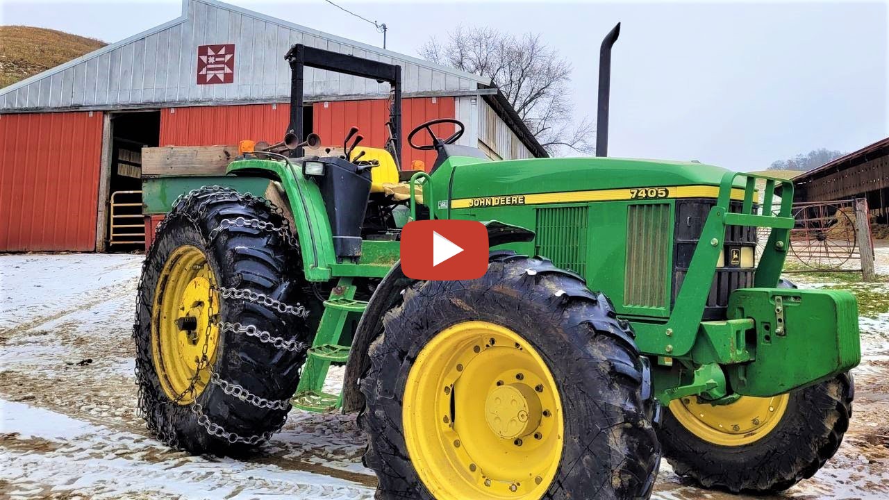 Gierok Farms The day when a tractor finally gets its tire chains