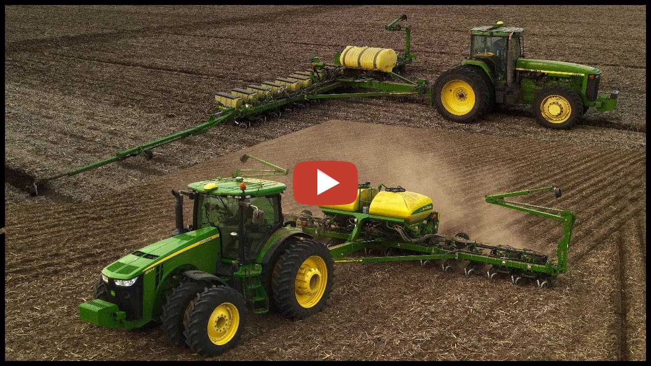 16 Row John Deere Planters Planting Corn --Welcome back to South Dakota ...