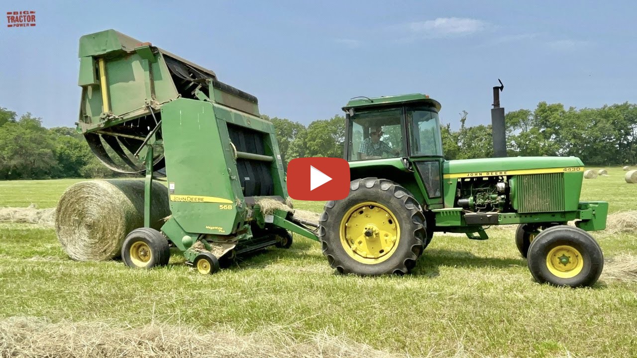 Big Tractor Power is out in the field with a 125 hp JOHN DEERE 4430