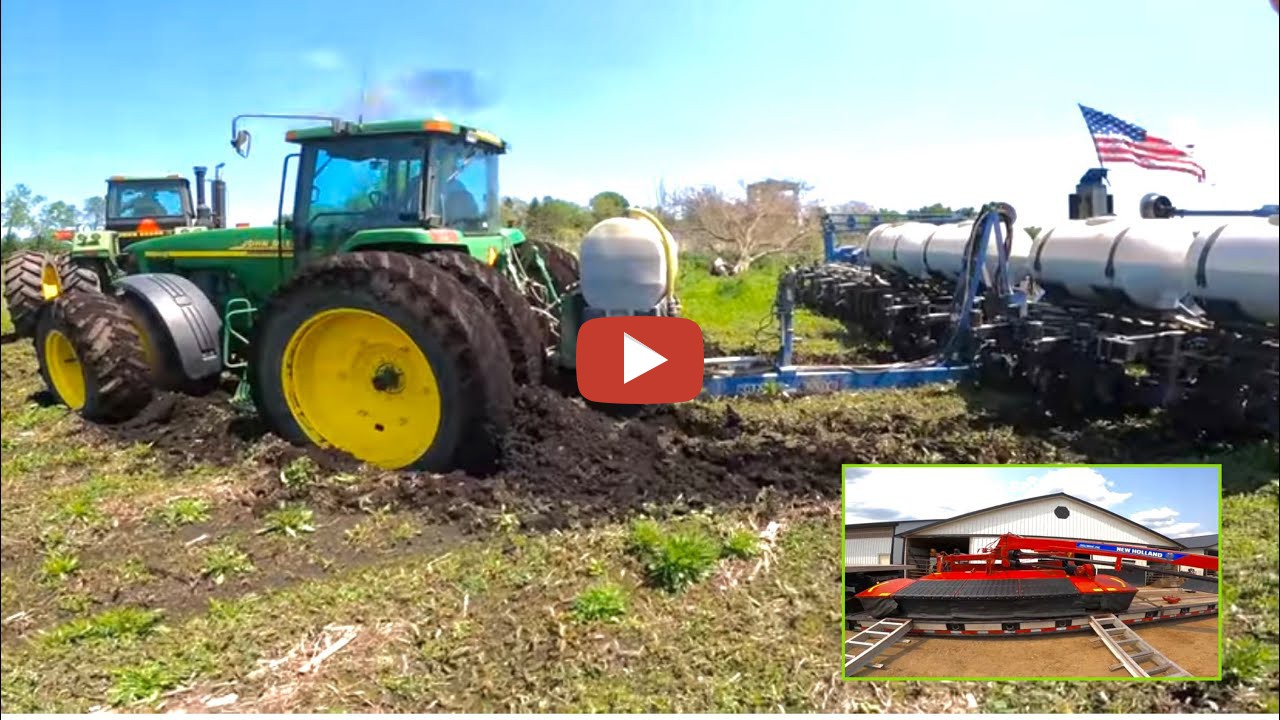 John Deere stuck during spring planting..... Kip Siegler Farming ...