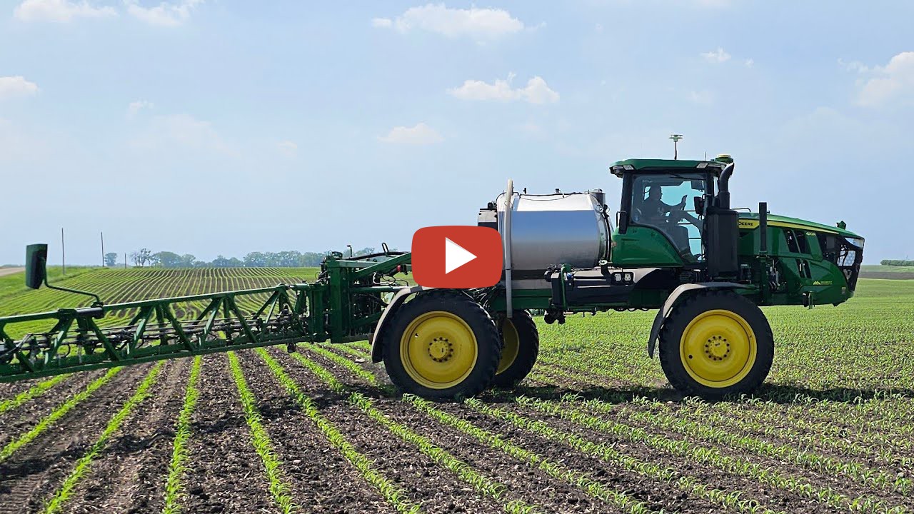 Millennial Farmer New Sprayer and Spray Trailer in ACTIONBelieve it