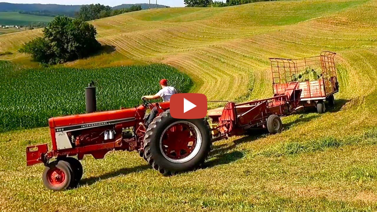 Gierok Farms Baling and Stacking Hay On a Small Family Farm! Baling
