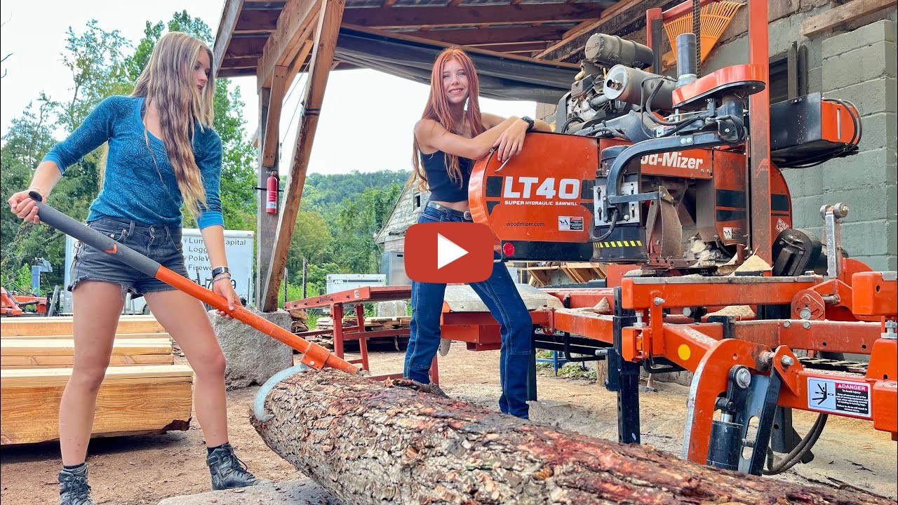 2 sisters, 1 sawmill turning trees into treasures! Join us on an