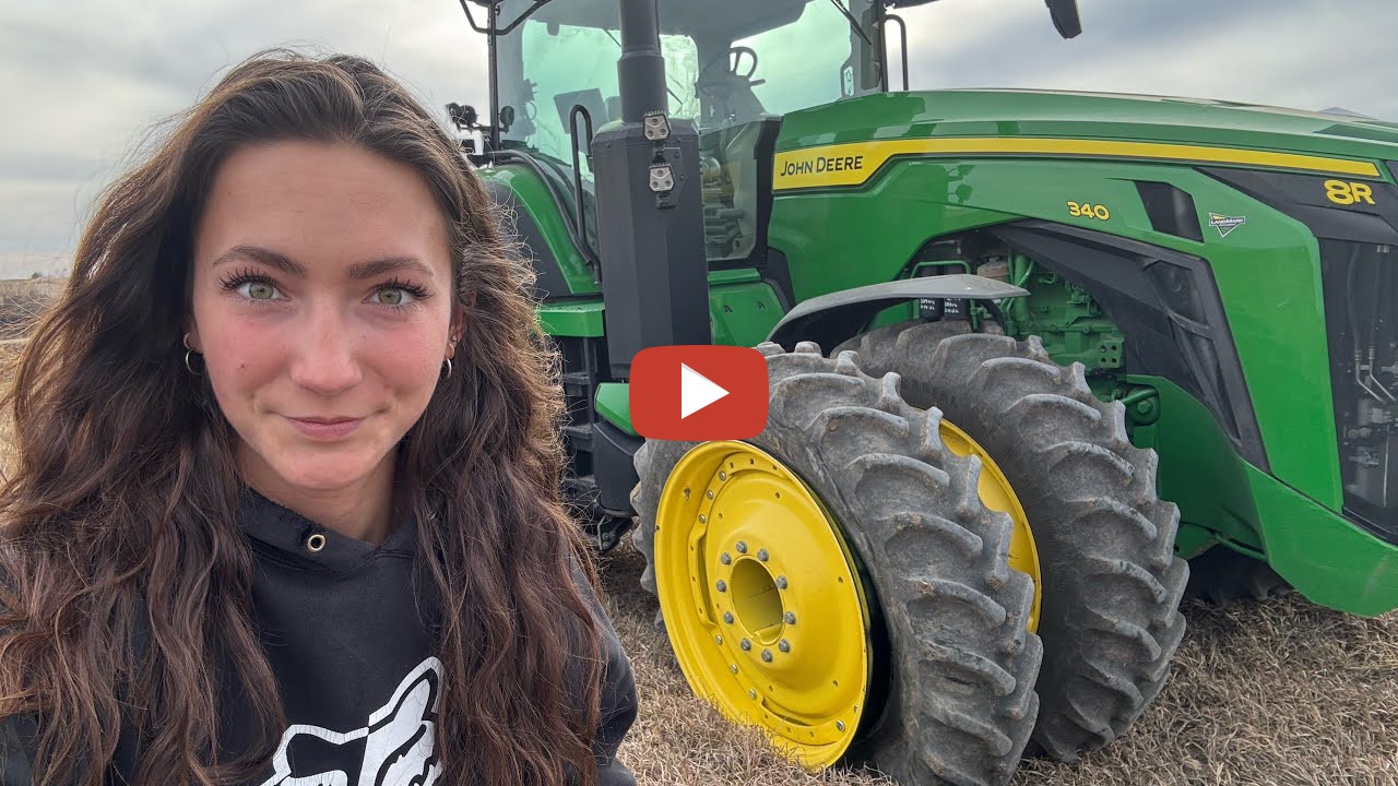 Laura Farms Fixing A Flat Tractor John Deere has a flat front tire.......